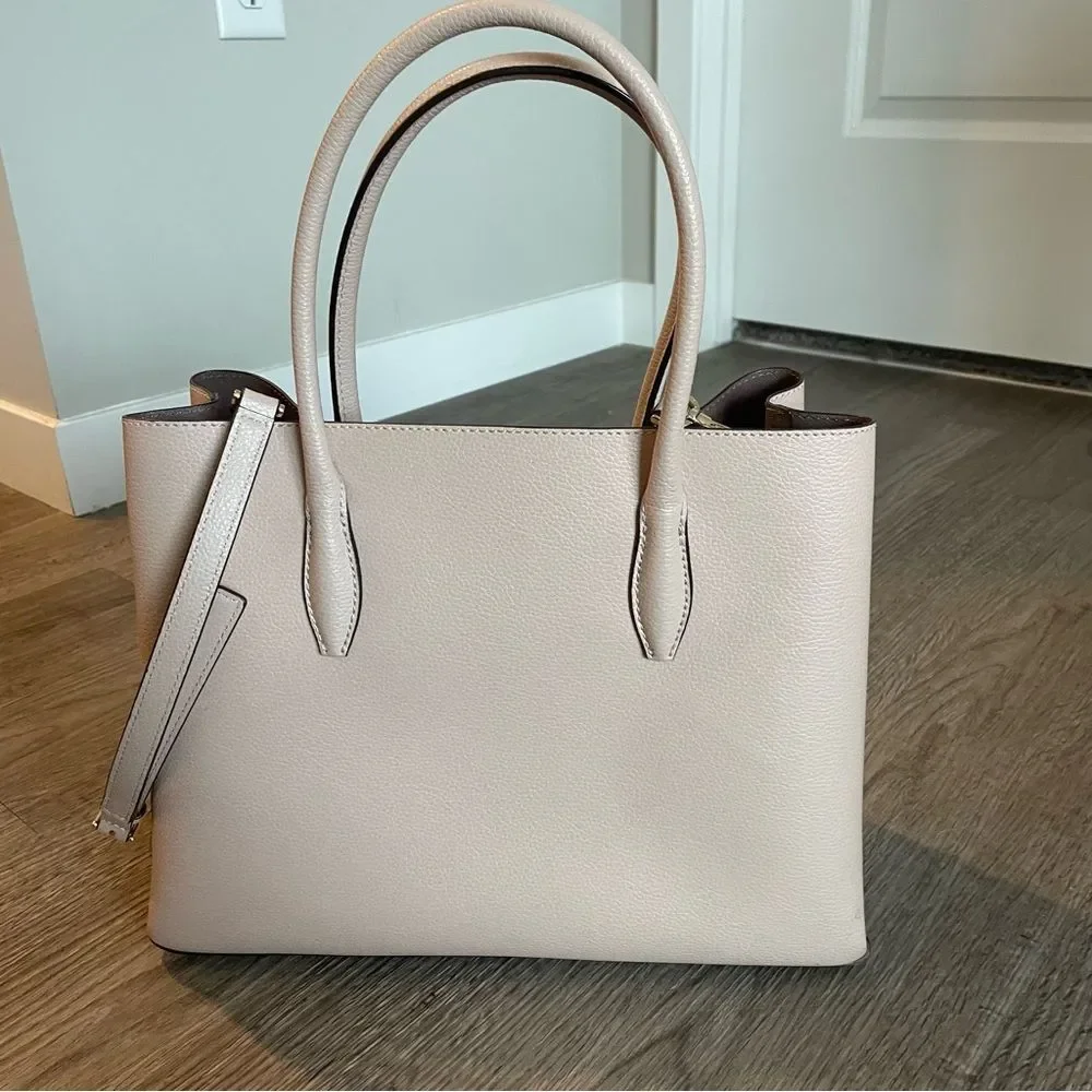 KATE SPADE Eva Satchel Blush Pink Leather Convertible Crossbody Bag